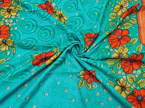 Peegli Индийски опаковки от 2-те смеси и sarees жоржета, използван плат за бродерия, цветя и бродирани, преработен реколта плат