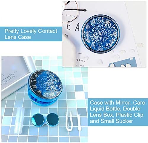 Сладък Модерен Калъф за контактни лещи, Цветни Блестящ Набор от продукти за Грижа за контактни лещи Vision Care Nobleness, Комплект