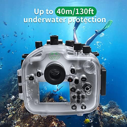 Корпус на подводни камери Seafrogs [40 м/130 фута] за Sony Alpha 7R IV A7R IV A7r4 (ILCE-7RM4A), съвместим с Sony 28-70 mm