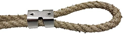 NNNJunhua Тежки кабелни скоби от неръждаема стомана, двойно кабелни скоби, 2 броя въжени метални скоби, са подходящи за