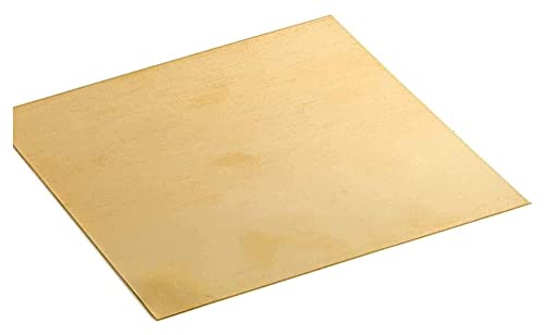 Месинг лист Перцизионные метали Суровини Латунная плоча Медни листа (Размер: 100 mm x 100 mm x 3 mm)