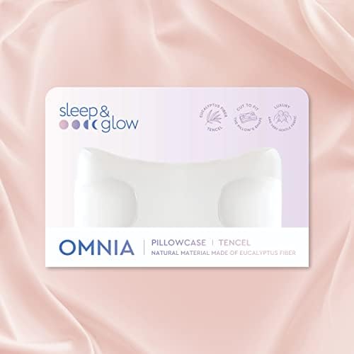 Калъфка Sleep & Glow Omnia Tencel за коса и кожа Отговаря на уникална форма на възглавници Sleep & Glow Omnia – Естествено евкалиптово влакна – Хипоалергичен и бактериостатическое (?