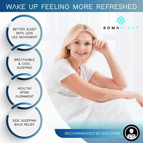 Възглавница за коленете на SelectSoma за спане на ваша страна - Охлаждаща въздушна Възглавница за краката от пяна с памет ефект за сън