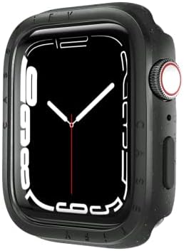 Калъф за часа CASETiFY Impact (Матиран алуминий bezel), съвместим с Apple Watch серия 7-8-41 мм - Черен