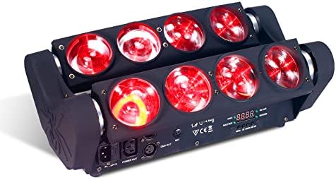8x15 W движещ Се Паяк Главоболие Лампа LED RGBW 4в1 Преносим С Лампа, ефекта на светлинни Лъч за партито на DJ Осветление DMX 512 и Активен Звук за KTV Disco Party Event