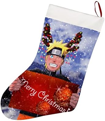 GDVOINS Аниме Коледни Чорапи, Персонални Коледни Чорапи за Коледно Новогодишната Парти Аксесоари Коледен Декор 10,2 W x 16,5Л