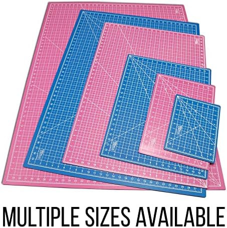 Стоки за бродерия от САЩ - Комплект от 2-12 x 18 розово/синьо професионално Самовосстанавливающегося 5-слойного на двустранния