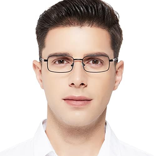 OCCI CHIARI Метални Очила за четене Blue Light Readers за Мъже(1.0 1.25 1.5 1.75 2.0 2.25 2.5 2.75 3.0 3.5 4.0)