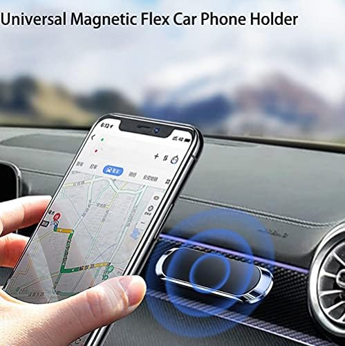 Универсален магнитен Гъвкав Кола за телефон, Регулируема на таблото на 360° Motor магнит за смартфон, Мини размер, Не заема място,