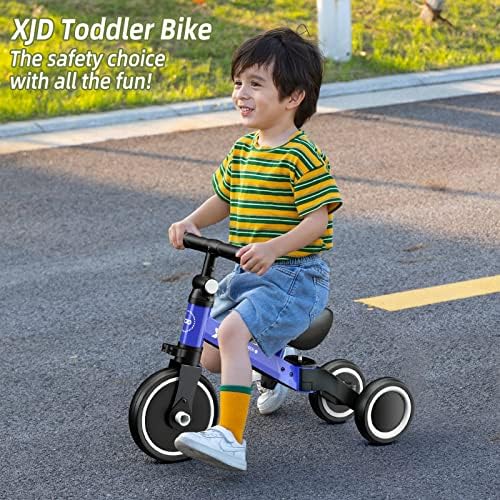 XJD 5 в 1 Детски Триколки за деца от 10 месеца до 4 години Детски Велосипед Детски Трайк За Момчета и Момичета, Триколки за деца