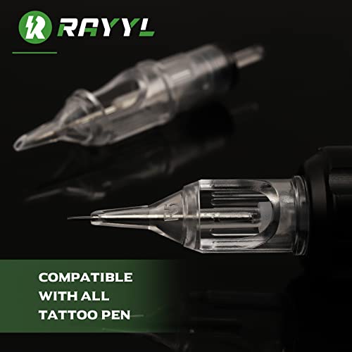 Rayyl 40 бр. игли - Смесен Размер 1203RL 1205RL 1207M1 1209M1 за Начинаещи и Опитни татуировщиков