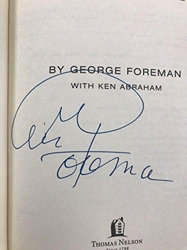 Джордж Форман е Подписал книгата Бог в моя ъгъл с Автограф от JSA на Мохамед Али Фрейзър - Боксови списания с автограф