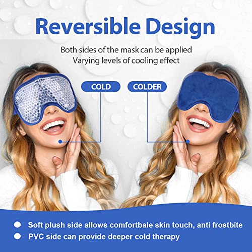 НОВ Комплект Охлаждаща маска за очи и пакет с лед за глезените