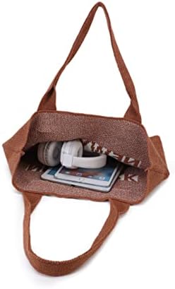Дамски чанти-тоут ENBEI, эстетичные чанти на рамо, чанти, свързани ръчно плетене на една кука, голяма пазарска чанта на рамото, голяма чанта