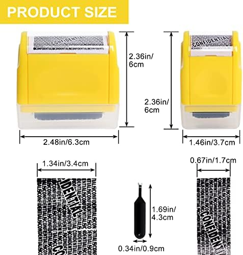 Комплект ролкови печати за защита на личността от 2 опаковки (в пакет 6 x бензиностанции) Защитен печат, за да се предотврати заключване