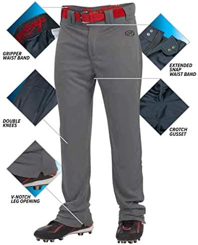 Бейзболни панталони серия Rawlings Launch | по цялата дължина и Възможности за намаляване на за бягане | Обикновена | Младежки размери