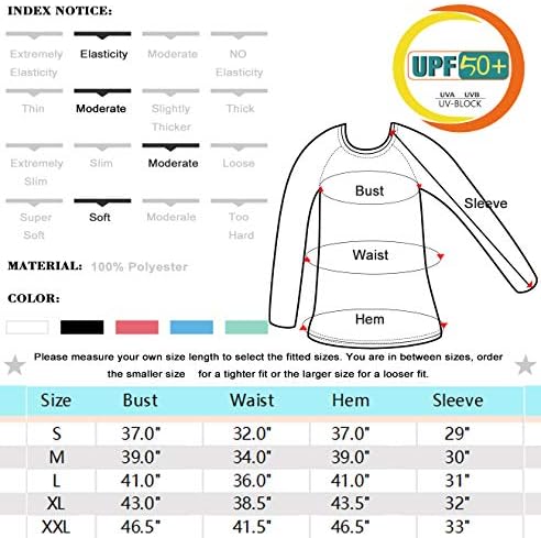 HISKYWIN Дамски Слънчеви Ризи с дълъг ръкав UPF 50+, Върхове за Пешеходен туризъм и Риболов На Открито