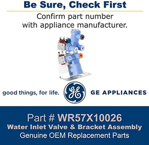 GE WR57X10026 Оригинално OEM Всмукателния клапан за вода и Скоба в Събирането на Хладилници GE