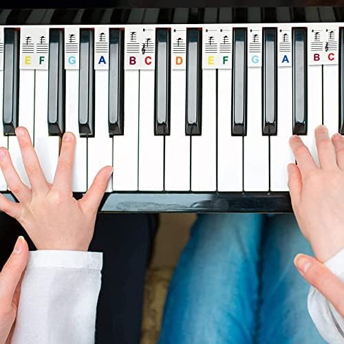 Ръководство за фортепианным бележките XAJH за начинаещи, Сменяеми етикети за бележки на клавиатурата на пиано, за разглеждане, Клавиш