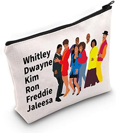 BWWKTOP Косметичка за феновете на Уитли и Дуэйна, Ким и Рон, Фреди и Джалисы, Вдъхновена от Ситкомом на 80-те години, Подарък