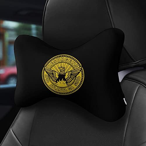 Флаг Атланта Автомобилни Възглавница За Шията От Пяна с Памет ефект Мека Възглавница на облегалката за глава на облегалката за