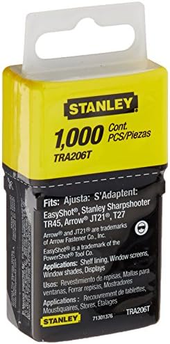 Леки скоби Stanley Tra206T 3/8 инча, опаковка по 1000 броя (Pack of 1000)