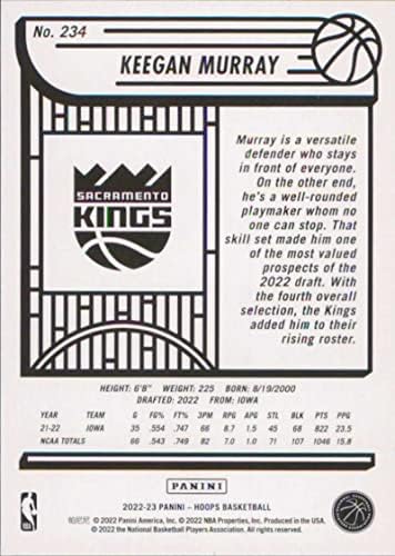Баскетболно карта начинаещ Сакраменто Кингс в НБА Кигана Мъри 2022-23 Обръчи 234