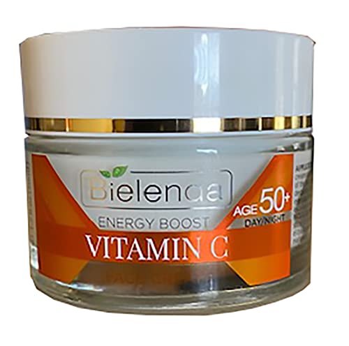 Bielenda Energy Boost Витамин С Крем за лице 50+ Осветляющий и хидратиращ 1,7 течни унции