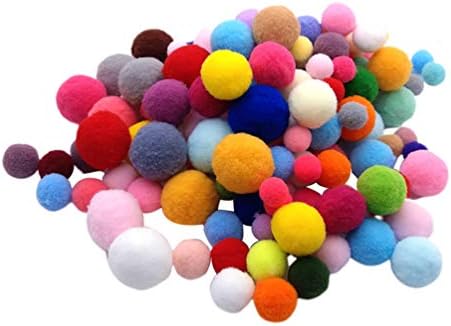 NUOBESTY Цветни Топки с pom-помераните Инчов Разнообразни Помпонов Многоцветное Декоративно-приложното Изкуство на Топки