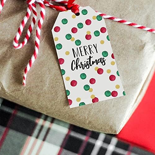 UKANPON Весели Коледни Подаръци Етикети за подаръци, Украси за коледа, подарък опаковки, Етикети за подаръци за Коледно парти