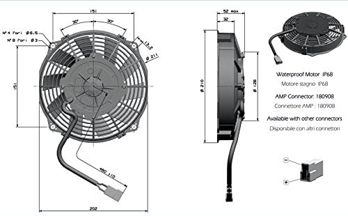 Тласкач на електрически вентилатора за Охлаждане GC Cooling 90050165-8
