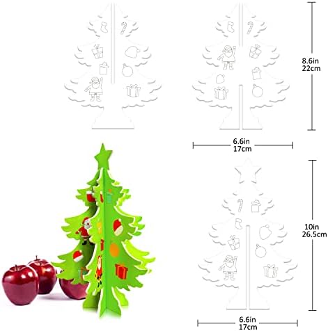 LOKIPA САМ Занаятите Пенопластовая Коледна Елха 3D KT Дъска За Colorization Елхи 1 Комплекти Недовършени Формата на Елхи