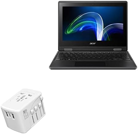 Зарядно устройство BoxWave, съвместима с Acer TravelMate Spin B3 (TMB311R-32) (зарядно устройство от BoxWave) - Международна монтиране