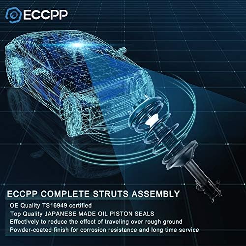 ECCPP Комплектни багажник Пружинен възел Задните Амортисьор багажник е Подходящ за 1999 2000 2001 2002 2003 за Lexus RX300 2001 2002 2003 за Toyota Highlander Комплект от 2