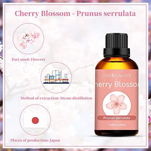 Набор от Етерични масла Cherry Blossom с Етерично масло от Жасмин Ароматно Масло Cherry Blossom Чисто и Натурално Масло от Жасмин