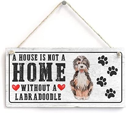 Любители на кучета-Цитат Знак Френски Булдог Къща Не е Къща Без Куче Забавен Дървен Знак на Кучето плака за Кучета, Селска Къща Знак