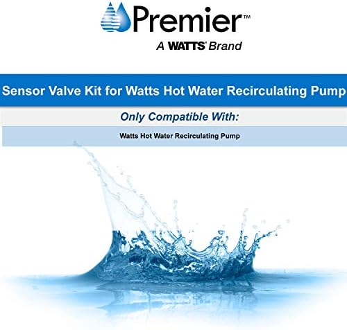 Комплект Сензорни клапани Watts Premier WP596816 за Рециркуляционного помпа за Топла Вода Watts, Сребрист