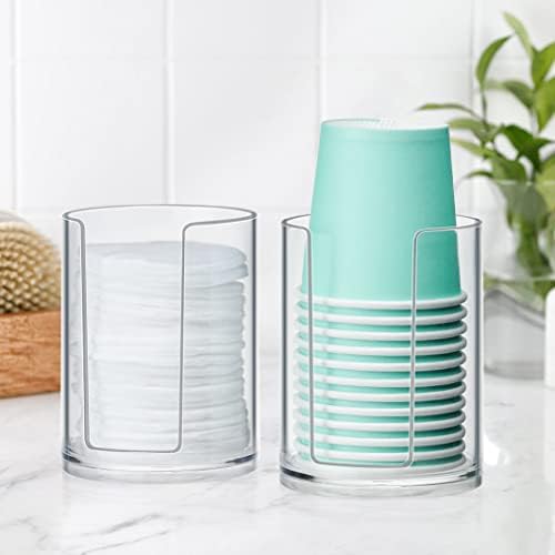 Диспенсер за чаши за баня, Държач за еднократна употреба Чаши за изплакване на устата, е Подходящ за малки картонени Чаши за 3-4