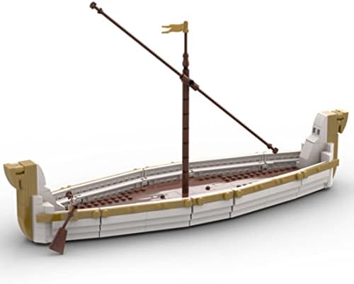 Lingxuinfo 395 бр. В Събирането на Средновековен Търговски Кораб Строителни Блокове Гама Набор, Възрастни Яхта Модел на Строителни Комплекти