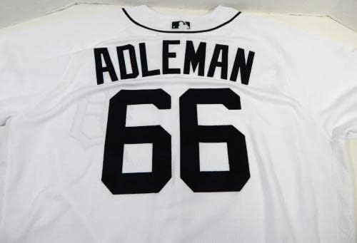 2020 Детройт Тайгърс Тим Адлемана 66, Издаден в играта Бяла риза 48 704 - Използваните в играта тениски MLB
