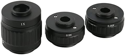 Аксесоари за микроскоп 1X 0.35 X 0.5 X Обектив с регулируема фокусиране, тринокулярный стереомикроскоп Лабораторни консумативи (Цвят: 1X 0.5 X 0.35 X)