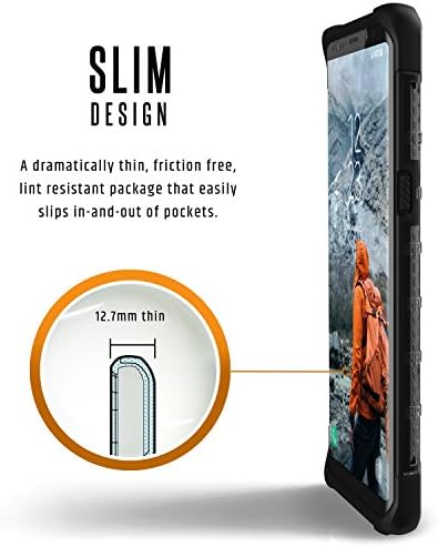 URBAN ARMOR GEAR [UAG Samsung Note 8 Plasma Лека като перце, Трайни [Ясен] Калъф за телефон, тестван на спад във военен стил
