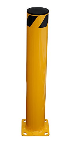 Защитна колона за тръби, Покрити с Жълт прахово покритие Vestil BOL-36-5.5, Стомана, с Външен диаметър 5-1/2, височина 36