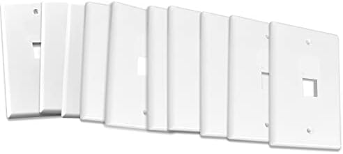 MLLIZH Стенни плоча Keystone с 1 пристанище, однопортовые стенни плочи за съединител Keystone RJ-45 Модулни вложки, Ethernet, HDMI, коаксиален кабел RG6, конектор тип банан, connector RCA (1 порт