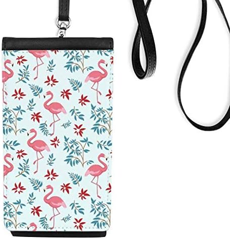 Flango Pattern Tropical s в Чантата си За Телефон, Портфейл Висящ Калъф За Мобилен Телефон, Черен Джоба