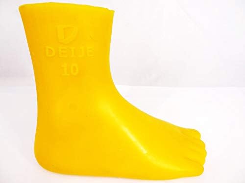 DEIJE Child US #10 Жълт Десен Крак на Детето, Манекен, калъп за обувки, Сандали, Модел чорапи (модел гумени крака)
