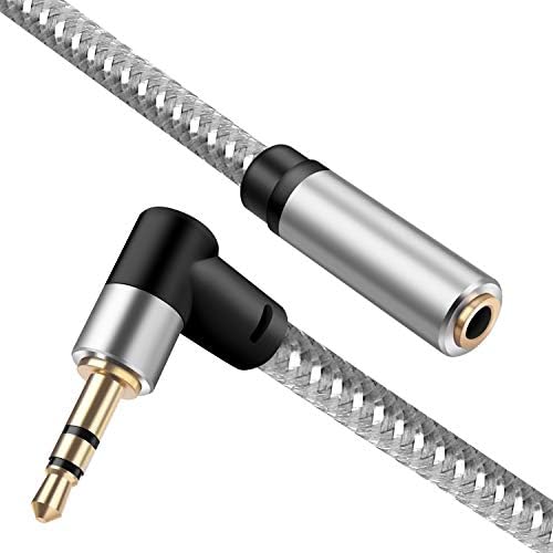 Удлинительный кабел за слушалки Hftywy 20 фута 3,5 мм Удължител с Двойно экранированным стереоразъемом от мъжа към Жената Aux Удлинительный