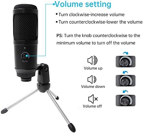 Професионален Комплект USB Конденсаторного микрофон ZLXDP, Микрофон с Регулируема Ножничной стойка за закрепване на удара
