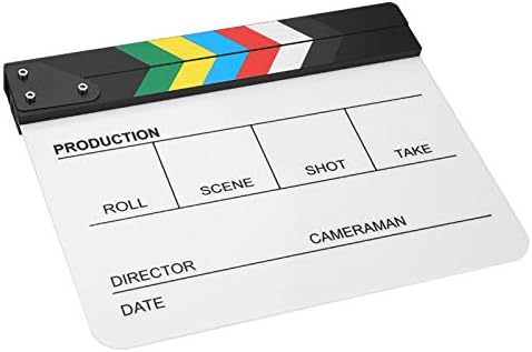 Инструмент за фотография с от органичен памук, акрил 30x25CM Clapperboard Movie Film Director Action Clap Photography Tool Инструмент за снимки