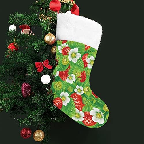 Коледни Чорапи с Ягодов Модел, Коледни Чорапи, Чанта За Дома, Семеен Коледен Декор